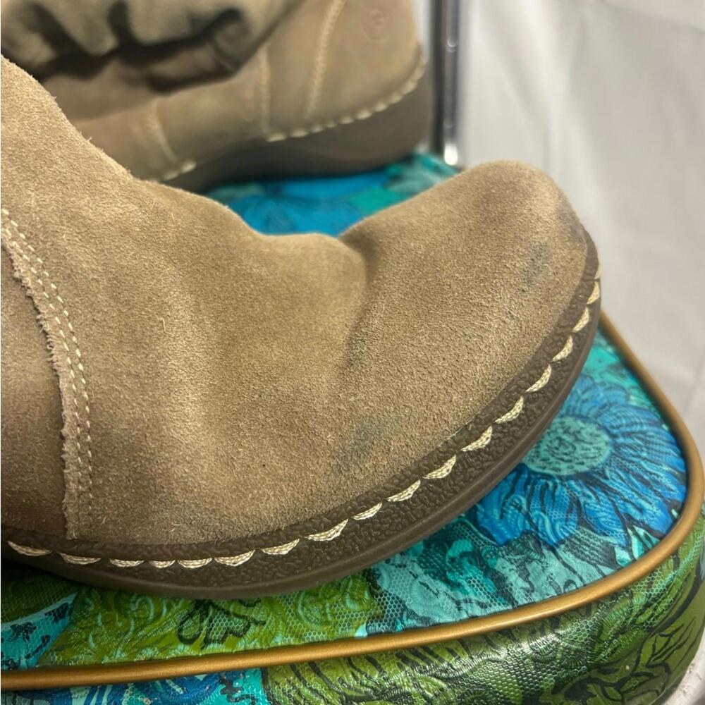 Bear Traps Tan Leather Suede Faux Fur Lined Women’s Winter&Rain Boots Size 9.5 - Picture 2 of 14